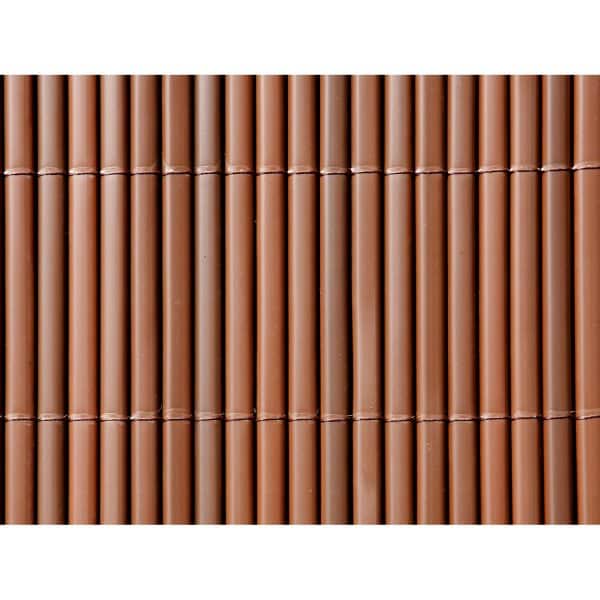 Balkonverkleidung Comfort Braun mit Struktur 180 cm x 300 cm