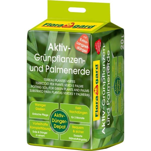 Floragard Aktiv Grünpflanzen- und Palmenerde 1 x 20 l