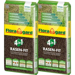 Floragard 4-in-1 Rasen-Fit Rasenerde 2 x 20 l