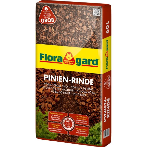 Floragard Pinienrinde Grob 25 bis 40 mm 1 x 60 l