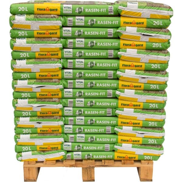 Floragard 4-in-1 Rasen-Fit Rasenerde 960 l (48 x 20 l) 1 Palette