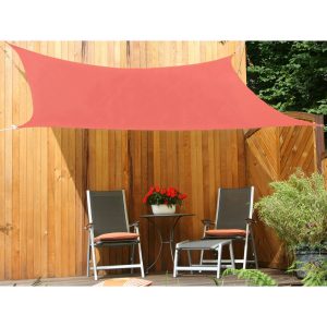 Floracord Vierecksonnensegel HDPE Terracotta 250 cm x 300 cm