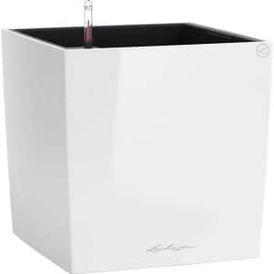 Lechuza Pflanzgefäß Cube Premium 30 cm x 30 cm Weiß hochglanz