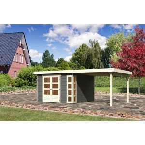 Karibu Gartenhaus/Gerätehaus Sölve 6 Set Anbaudach 2