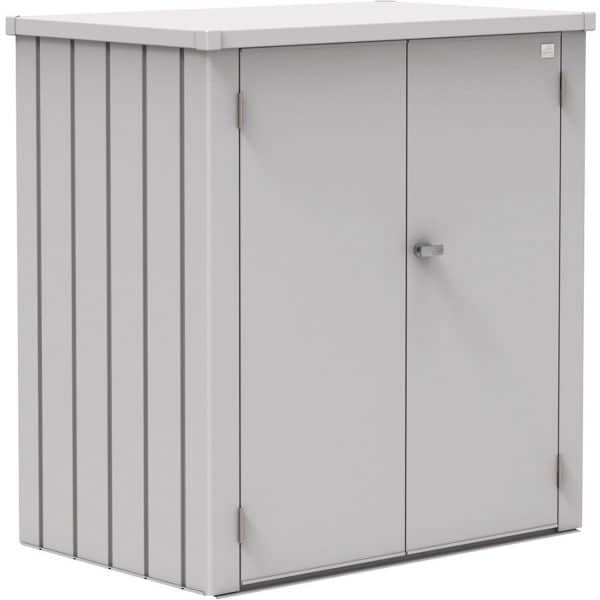 Biohort Terrassenschrank Romeo Gr. L Silber HxBxT:  140 cm x 132 cm x 87 cm