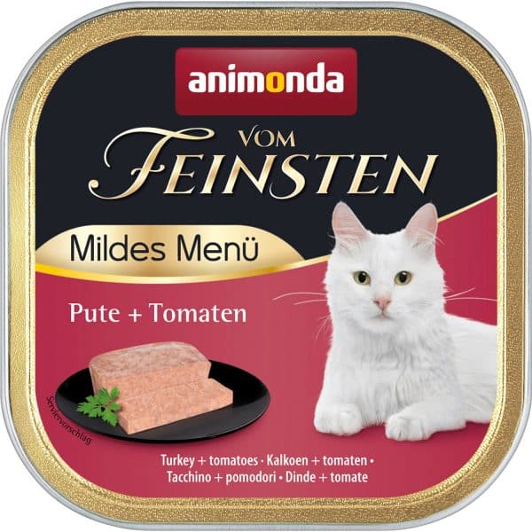 Vom Feinsten Katzen-Nassfutter Adult mit Pute und Tomate 100 g