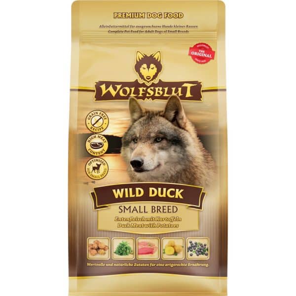 Wolfsblut Hunde-Trockenfutter Wild Duck Small Breed Adult Ente mit Kartoffel 500