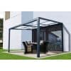 Floraworld Terrassenüberdachung Air 2 Aluminium Anthrazit 392 cm x 305 cm