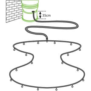 Vitavia/ Elgo Regentonnentropfrohr für Gemüsebeet (RWK50) 11 cm x 24 cm