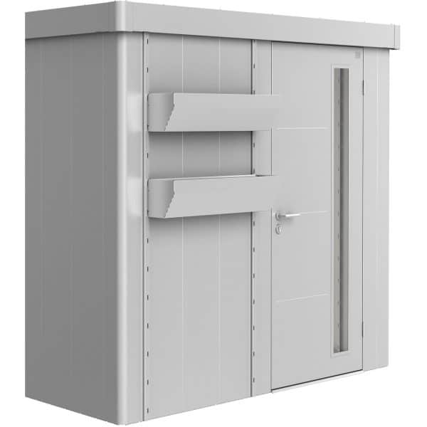 Biohort FloraBoard zu Gerätehaus Neo Silber-Metallic