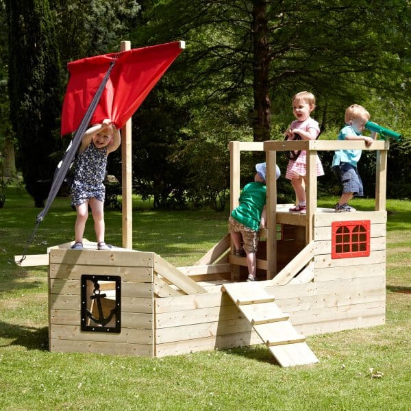 TP Toys Piratenschiff Spielplatz Galleon Holz