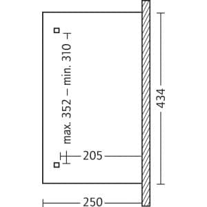 Skan Holz Terrassenüberdachung Ravenna 434 cm x 250 cm