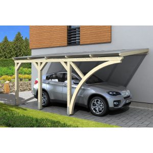 Skan Holz Carport Eifel 300 cm x 541 cm Natur