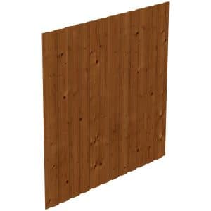 Skan Holz Seitenwand Deckelschalung 230 x 220 cm Fichte Nussbaum