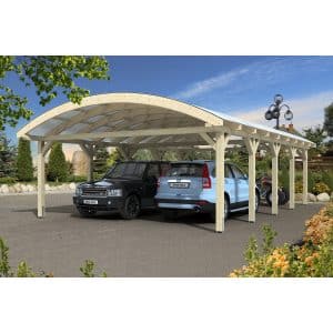 Skan Holz Bogendach-Carport Franken 635 cm x 969 cm