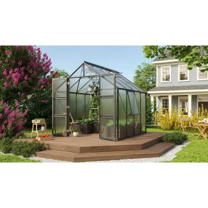 Vitavia Gewächshaus Olymp 6700 HKP 6 mm Schwarz B 257 cm x T 258 cm