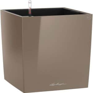 Lechuza Pflanzgefäß Cube Premium 30 cm x 30 cm Taupe hochglanz