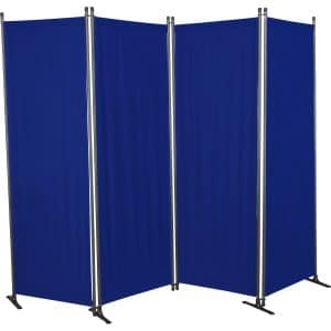 Angerer Paravent 4-tlg. Swingtex Blau