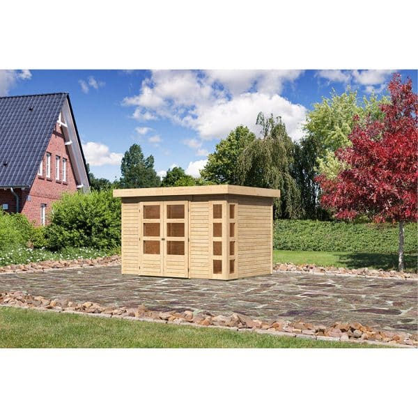 Karibu Holz-Gartenhaus/Gerätehaus Sölve 4 Natur 298 cm x 213 cm