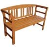 Gartenbank San Jose mit Rose 2-Sitzer 82 x 130 x 45 cm