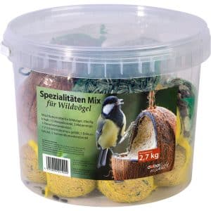 Vogelfutter Spezialitäten-Mix für Wildvögel 23-teilig im Eimer
