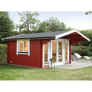 Wolff Finnhaus Holz-Gartenhaus/Gerätehaus Hammerfest 70-D B x T: 450 cm x 360 cm