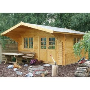 Wolff Finnhaus Holz-Gartenhaus/Gerätehaus Nordkap 70-D XL B x T: 450 cm x 360 cm