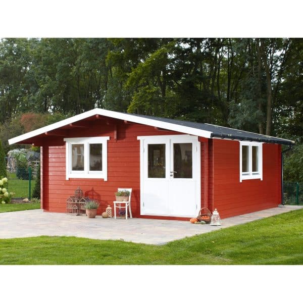 Wolff Finnhaus Holz-Gartenhaus/Gerätehaus Nordkap 70-G XL B x T: 530 cm x 530 cm