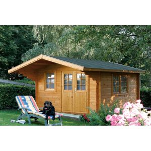 Wolff Finnhaus Holz-Gartenhaus/Gerätehaus Nordkap 70-L XL B x T: 400 cm x 500 cm