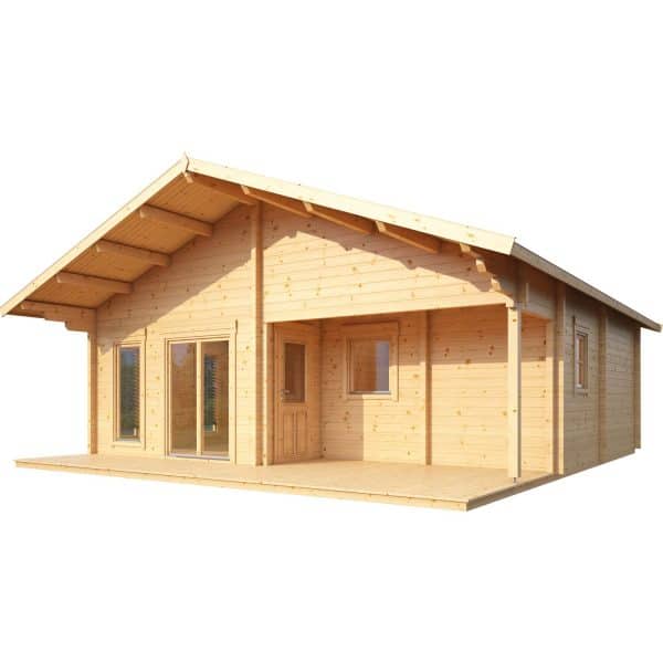 Wolff Finnhaus Ferienhaus Odenwald 70 B x T: 760 cm x 710 cm