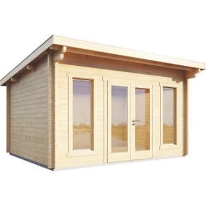 Holz-Gartenhaus/Gerätehaus Trondheim 70-G XL mit Dachpappe BxT: 530 cm x 530 cm