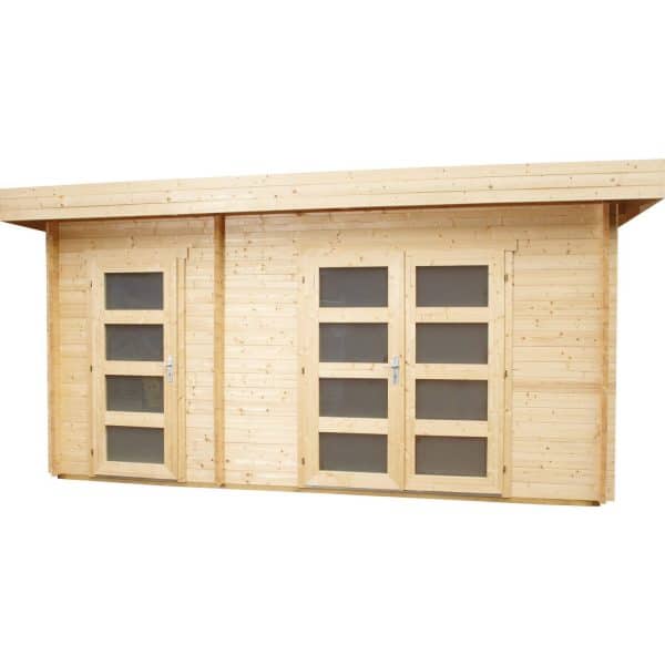 Wolff FinnhausHolz-Gartenhaus/Gerätehaus Nancy B x T: 450 cm x 300 cm