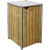 Hide Mülltonnenbox Holz 81 cm x 70 cm x 116 cm Natur
