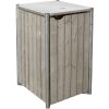 Hide Mülltonnenbox Holz 81 cm x 70 cm x 116 cm Natur-Grau