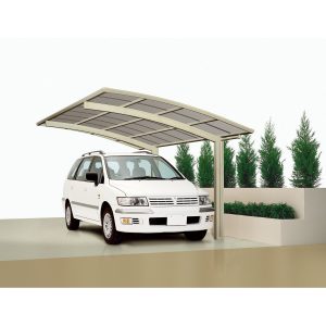 Ximax Carport Portoforte-80 Edelstahl-Look 495 cm x 270 cm