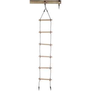 SwingKing Strickleiter mit 6 Holz-Sprossen