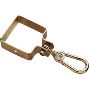 SwingKing Schaukelhaken mit Karabiner für Kantholz 9 cm x 9 cm Gelb