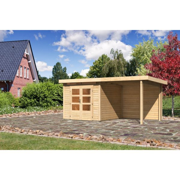 Karibu Gartenhaus/Gerätehaus Kumla 3 Set Anbaudach 2