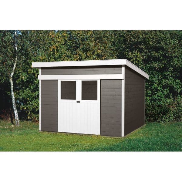 Weka Holz-Gartenhaus/Gerätehaus 225 Gr. 1 Anthrazit 295 cm x 209 cm