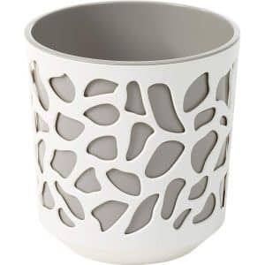 Pflanztopf Duet Ø 14 cm x 15 cm Creme/Taupe