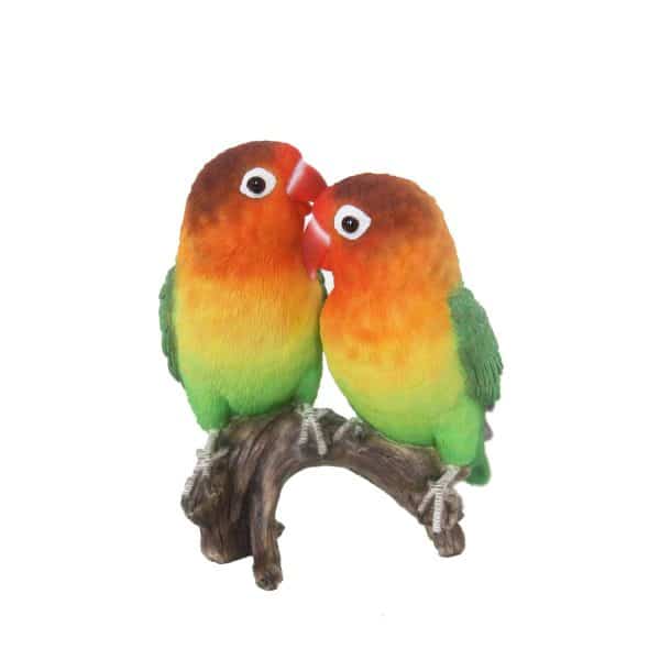 Deko-Figur Vogel Lovebird 18 cm