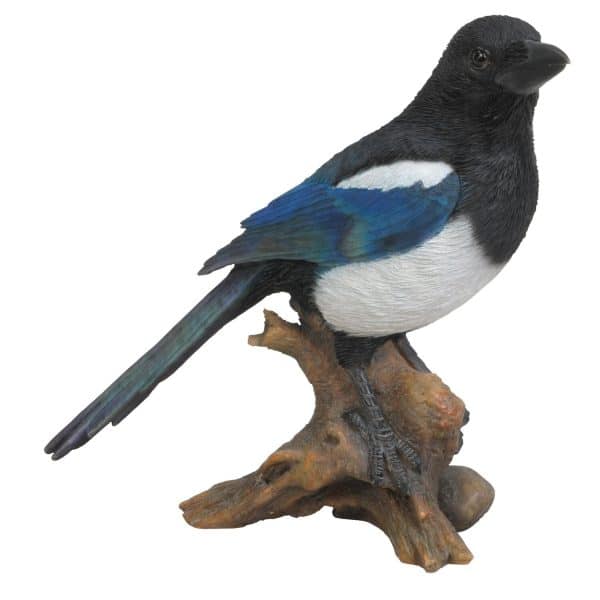Deko-Figur Elster auf Stamm 26 cm