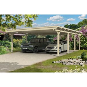 Skan Holz Flachdach-Doppelcarport Emsland 613 cm x 846 cm