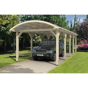 Skan Holz Bogendach-Carport Franken 376 cm x 969 cm