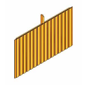 Skan Holz Rückwand Deckelschalung Leimholz 341 cm x 180 cm