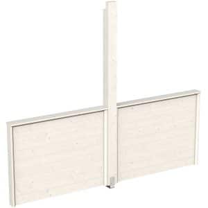 Skan Holz Brüstung für Pavillon Toulouse 270 x 106 cm Weiß