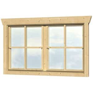 Skan Holz Doppelfenster BxH 2 x 57