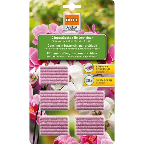 OBI Düngestäbchen für Orchideen 30 Stäbchen