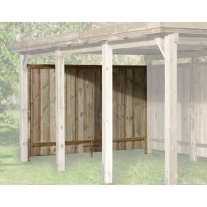 Weka Rückwand für Carports kdi 20 mm Wandstärke