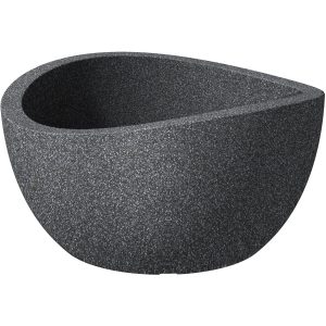Scheurich Pflanzschale Wave Globe Bowl Ø 39 cm Schwarz Granit